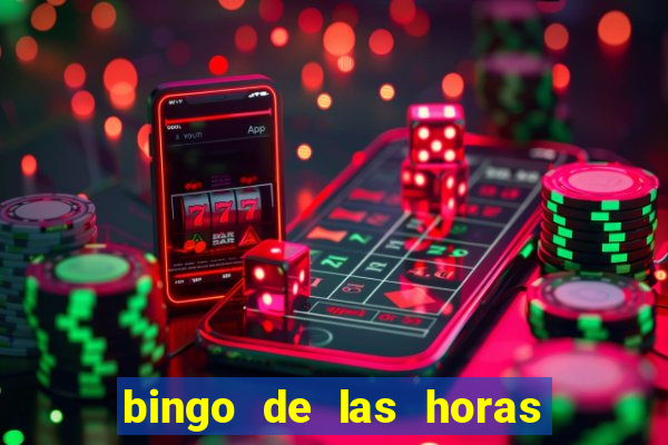 bingo de las horas para imprimir