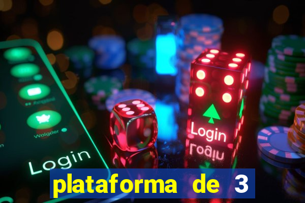 plataforma de 3 reais jogo