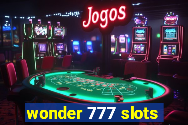 wonder 777 slots