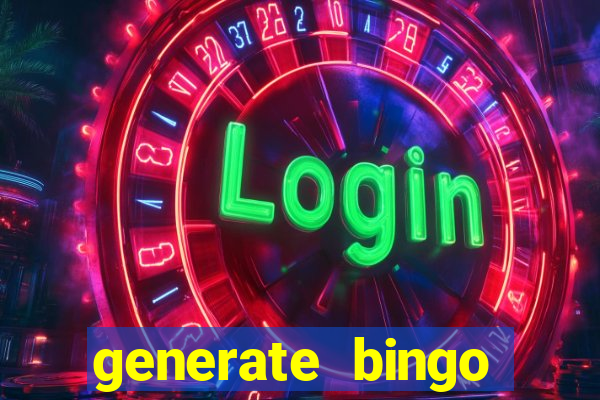 generate bingo cards with pictures