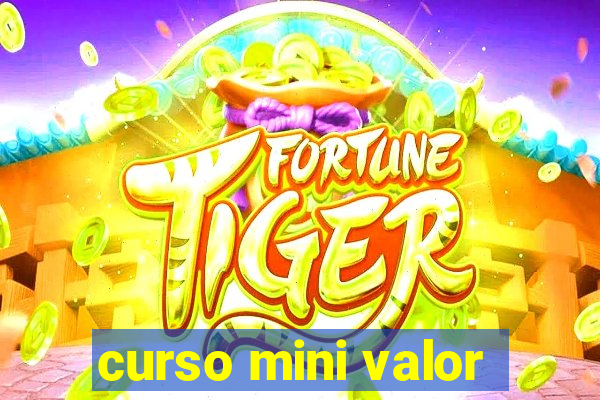 curso mini valor