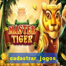 cadastrar jogos online caixa