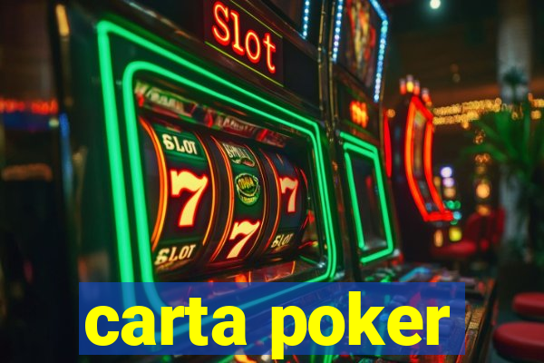 carta poker