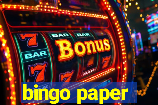 bingo paper