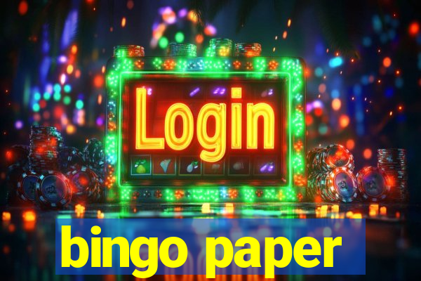 bingo paper