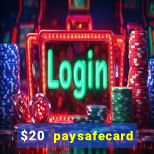 $20 paysafecard deposit bonus casino nz