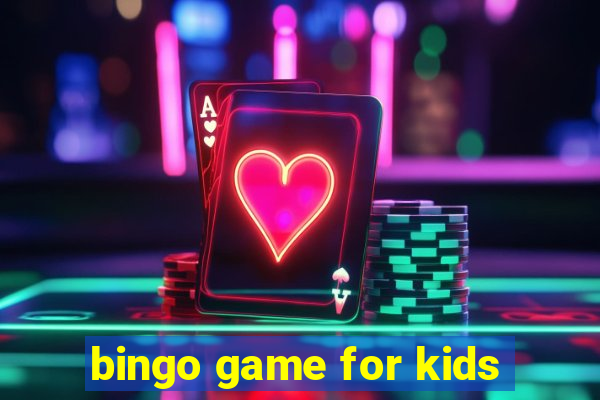 bingo game for kids