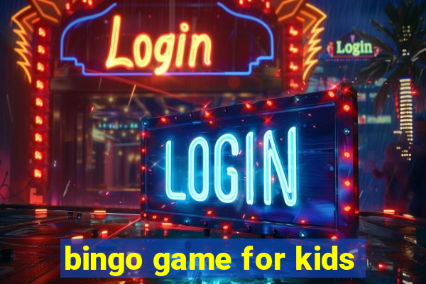 bingo game for kids