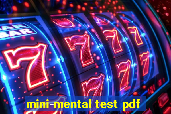 mini-mental test pdf