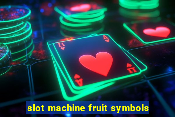 slot machine fruit symbols