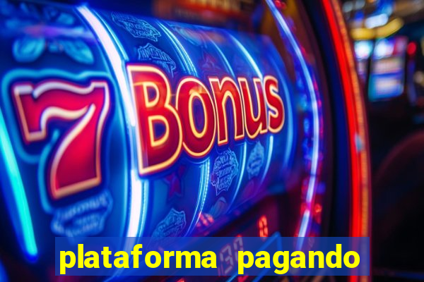 plataforma pagando no cadastro slot