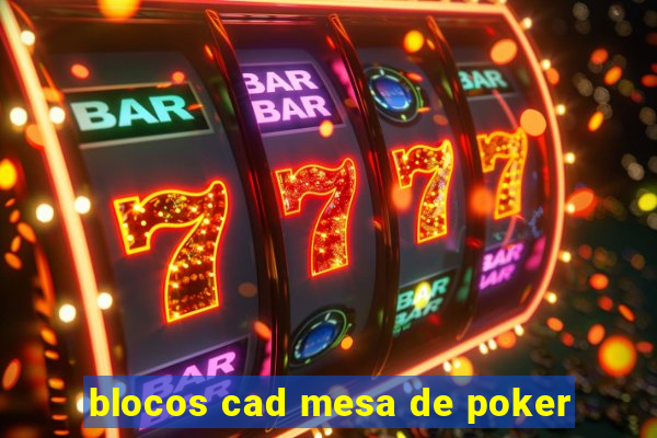 blocos cad mesa de poker