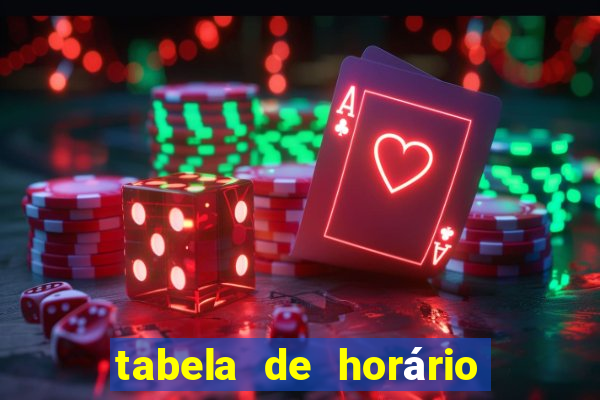 tabela de horário fortune tiger