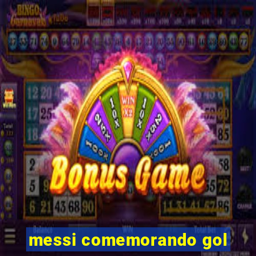 messi comemorando gol