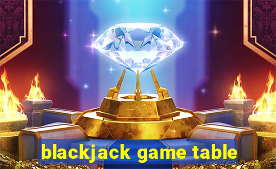 blackjack game table