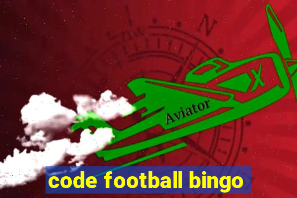 code football bingo