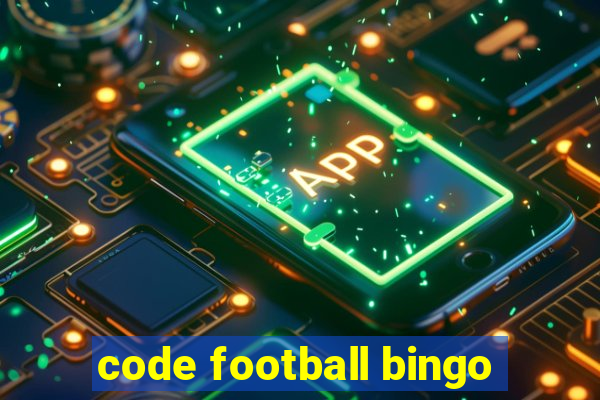 code football bingo