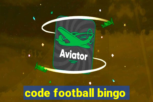 code football bingo