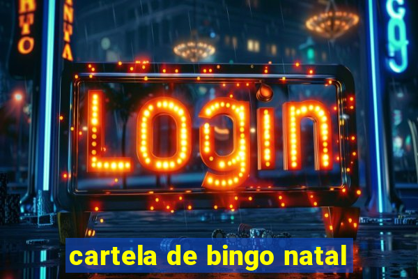 cartela de bingo natal