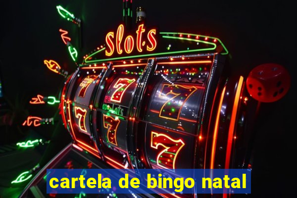 cartela de bingo natal