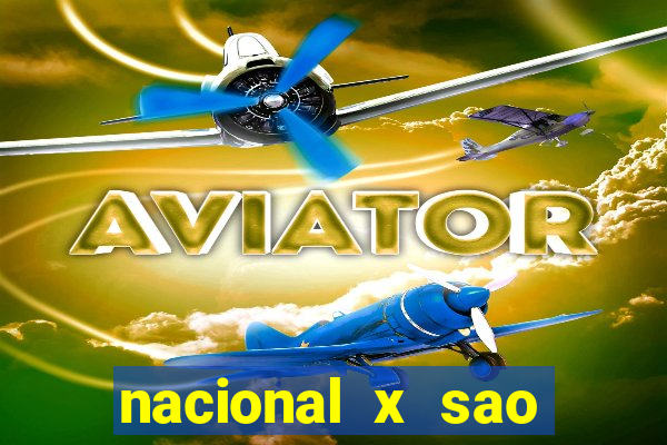 nacional x sao paulo palpites