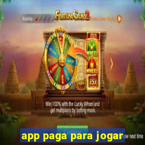 app paga para jogar