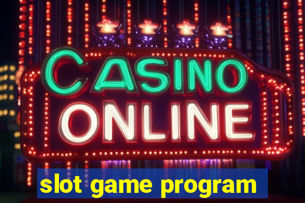 slot game program