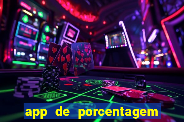 app de porcentagem de jogos slots