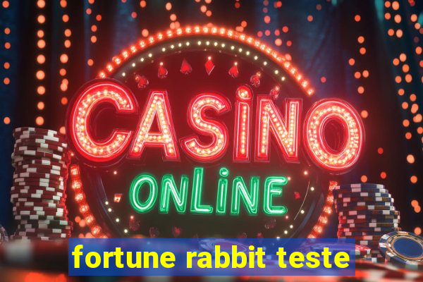 fortune rabbit teste