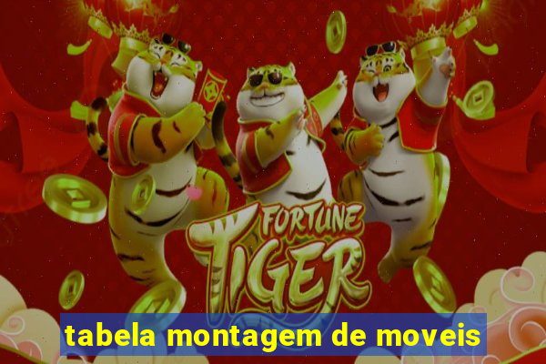 tabela montagem de moveis