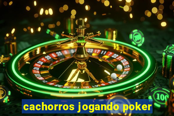 cachorros jogando poker