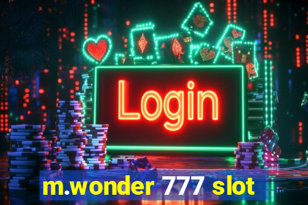 m.wonder 777 slot