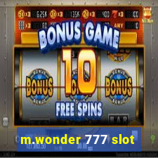 m.wonder 777 slot