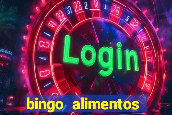 bingo alimentos para imprimir