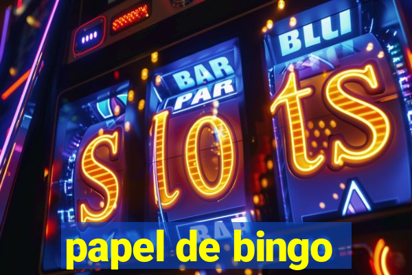 papel de bingo