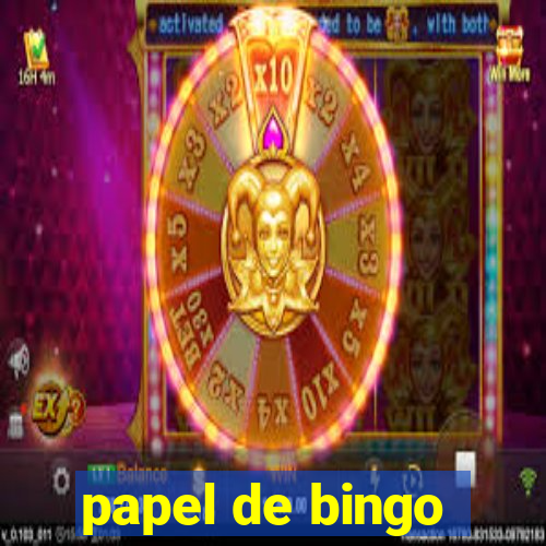 papel de bingo