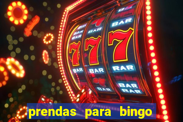 prendas para bingo de natal