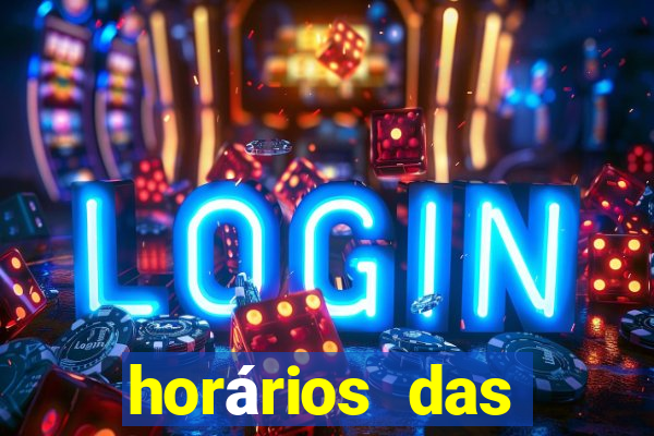 horários das plataformas de jogos