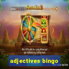 adjectives bingo