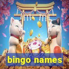 bingo names