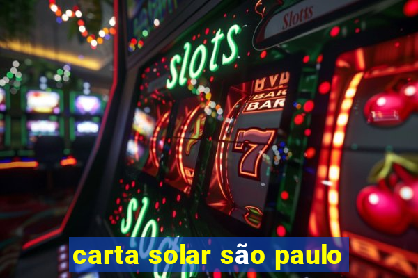 carta solar são paulo