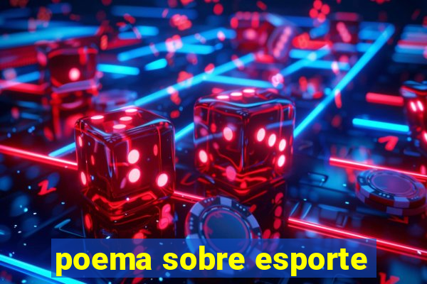 poema sobre esporte