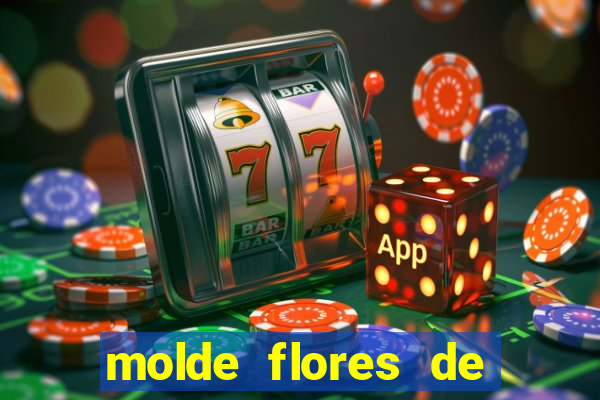 molde flores de papel para imprimir