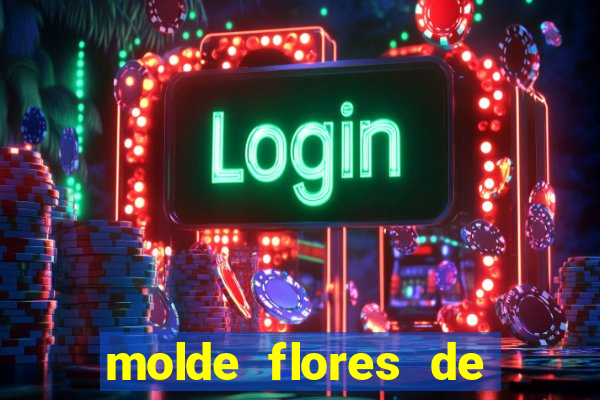 molde flores de papel para imprimir