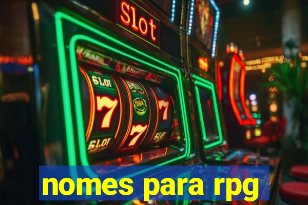 nomes para rpg