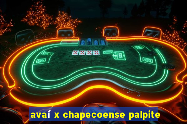 avaí x chapecoense palpite