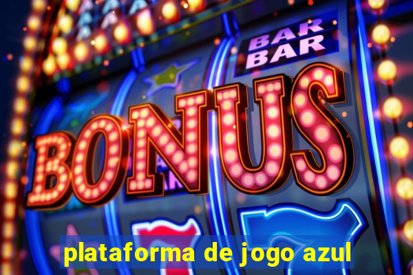 plataforma de jogo azul