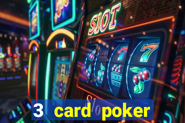 3 card poker casino game