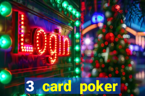 3 card poker casino game