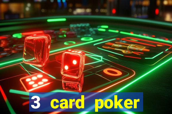 3 card poker casino game